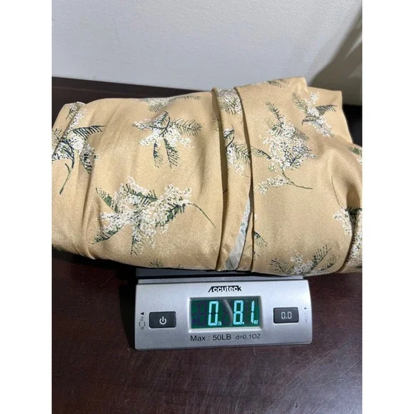 Caara Yellow Floral Tie-Waist Midi Dress Medium Spring Picnic Chic Cottagecore M - Picture 14 of 14